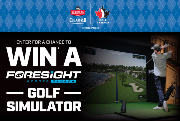Enter for a chance to WIN* a Foresight Golf Simlulator from Sleeman.