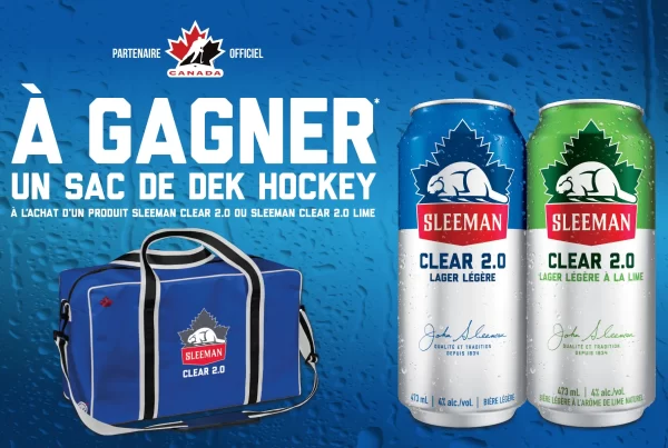 CONCOURS SLEEMAN CLEAR SAC DE DEK HOCKEY