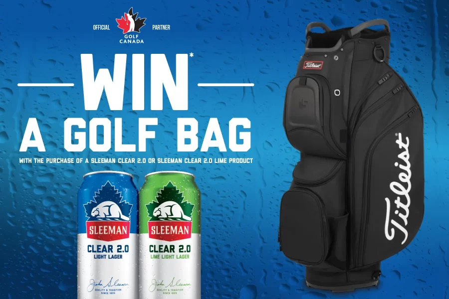 SLEEMAN CLEAR GOLF BAG CONTEST